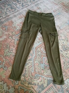 Olive Green Cargo Leggings for Women Sexy 🩷